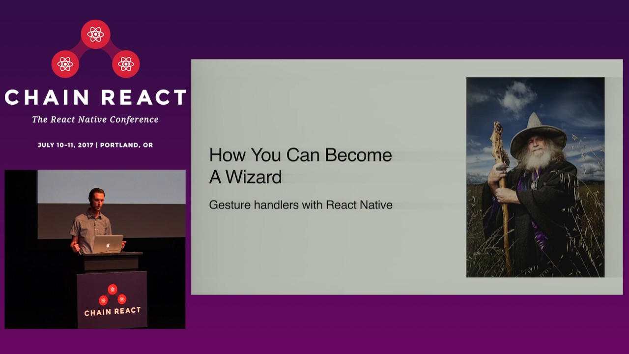 React native gesture handler. Chain reaction (slowed).