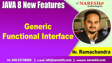 Java 8 Features Tutorials | Generic Functional Interface | Core Java Tutorials | by Mr.RamaChandra
