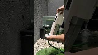 Filling water on Floating Aquarium (Vacuuming Air out)