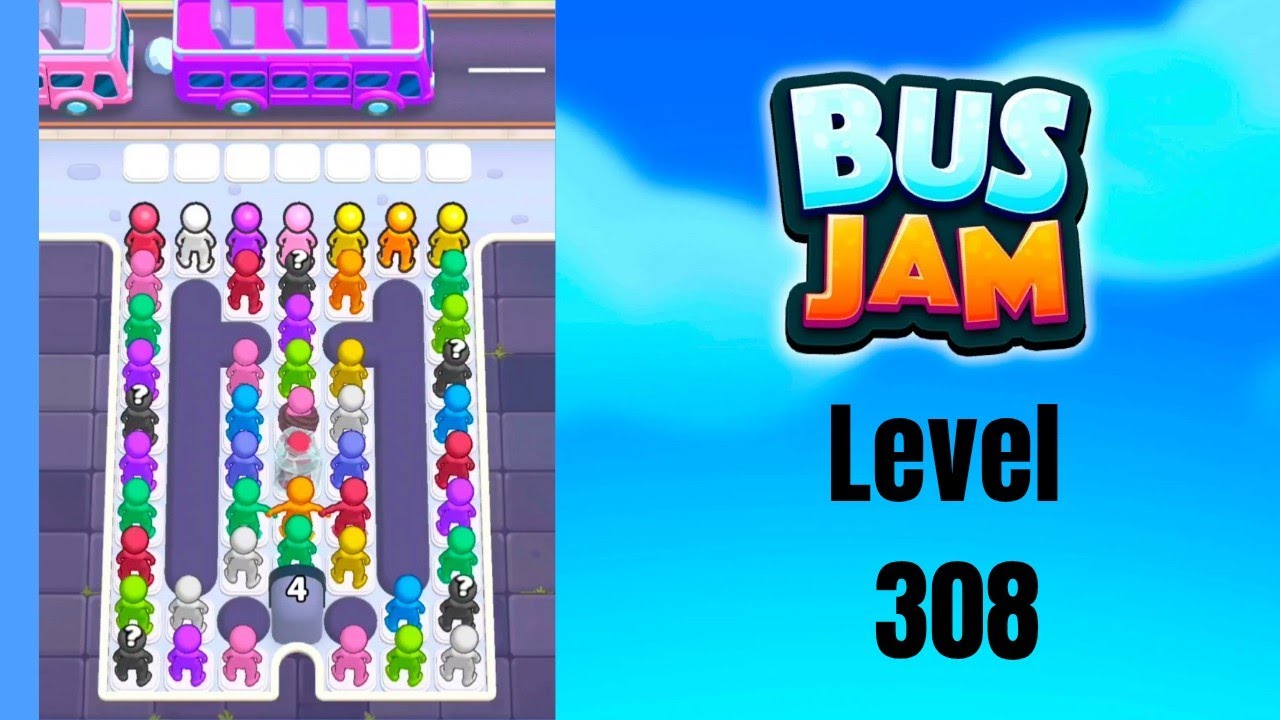 Bus jam level 308 Walkthrough Solution - YouTube