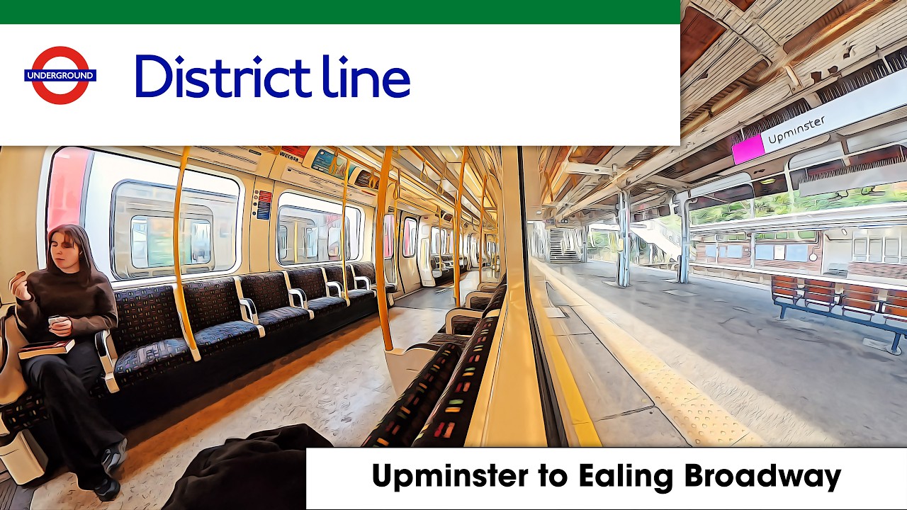 Upminster to Ealing Broadway | District Line Full Journey