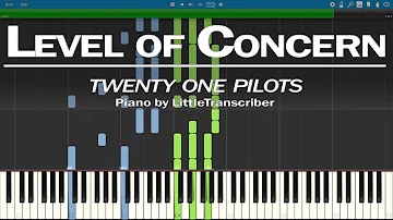 twenty one pilots - Level of Concern (Piano Cover) Synthesia Tutorial by LittleTranscriber