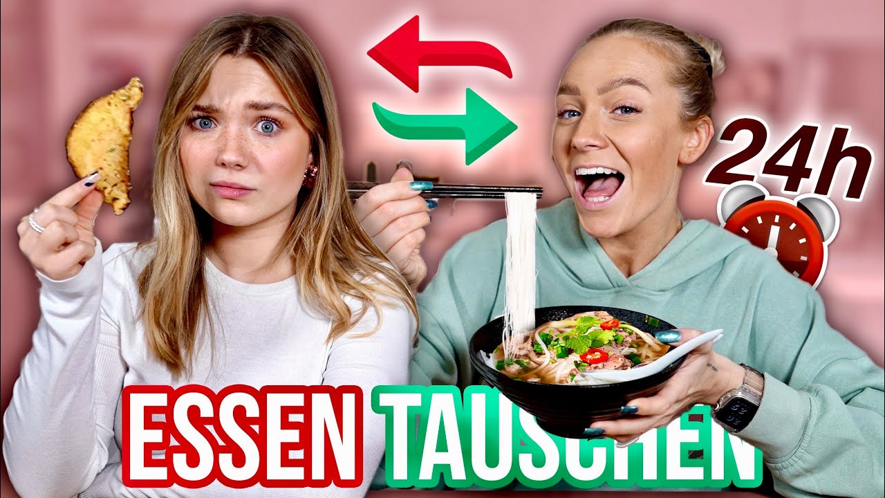 24H Essen tauschen mit @CARAMELLA  (unnormal lecker edition) 🍔