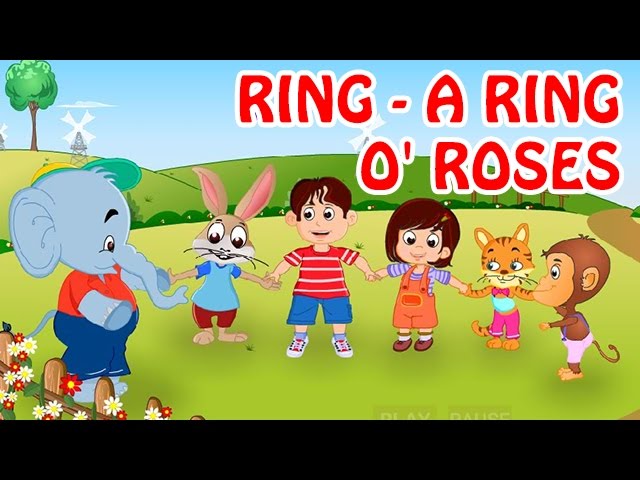 Ring-a-ring O' Roses Colouring in Sheet (Teacher-Made)