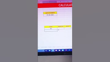 Calculate Age in Excel#ExcelTips #DATEDIF#ExcelShorts#viral#trending#exvelshortcits#tcti#excelhacks