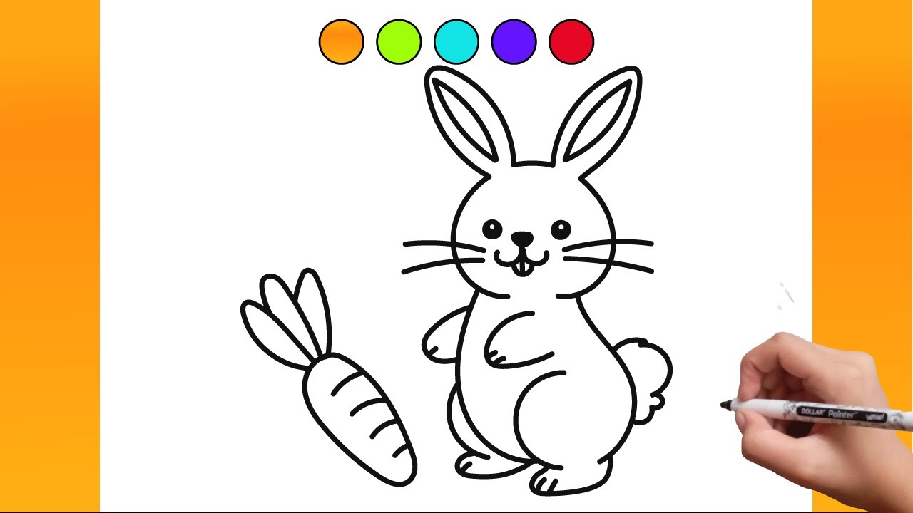 How to Draw a Rabbit Step by Step | Cute Bunny Drawing - YouTube