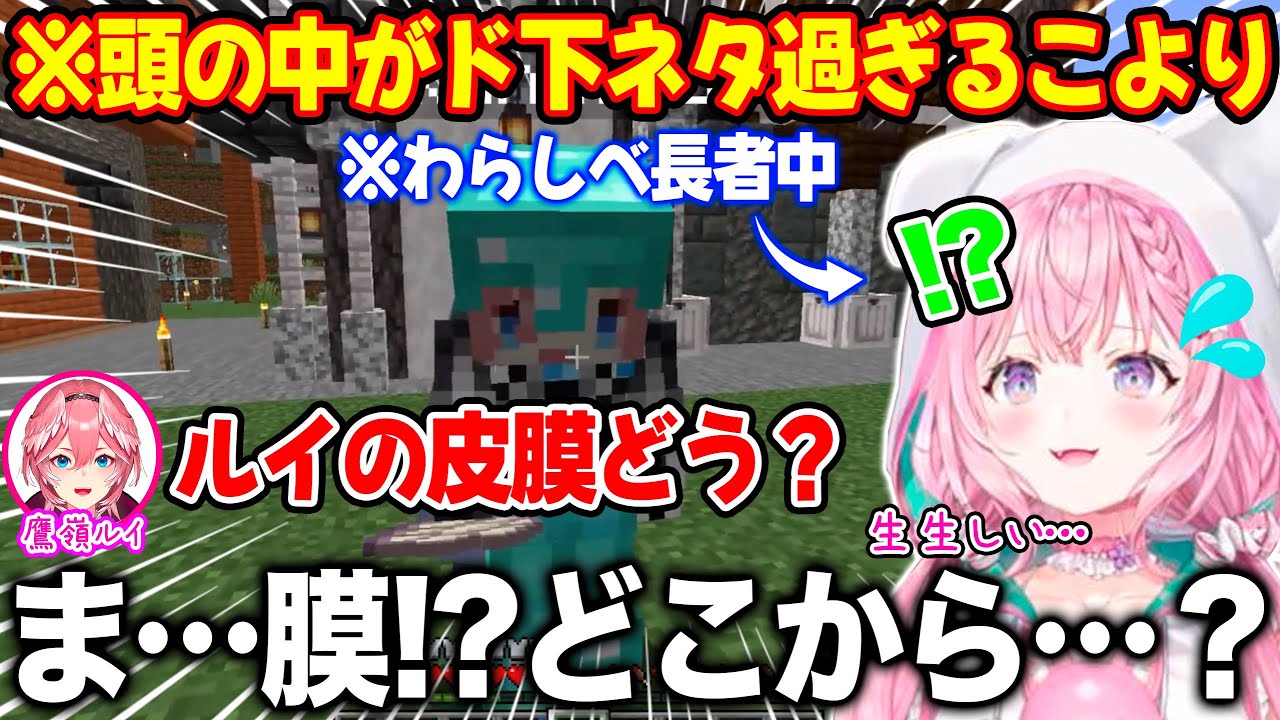 頭がピンク過ぎてルイ姉の膜がどこの膜なのか気になって仕方ない博衣こより【ホロライブ/ホロライブ切り抜き】