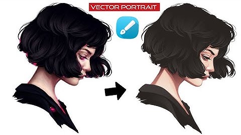 Vector portrait | Infinite Design Speed art (x5) | Face shading and Hair details