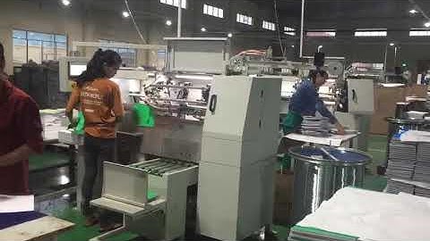 Single wire notebook  binding machine work video