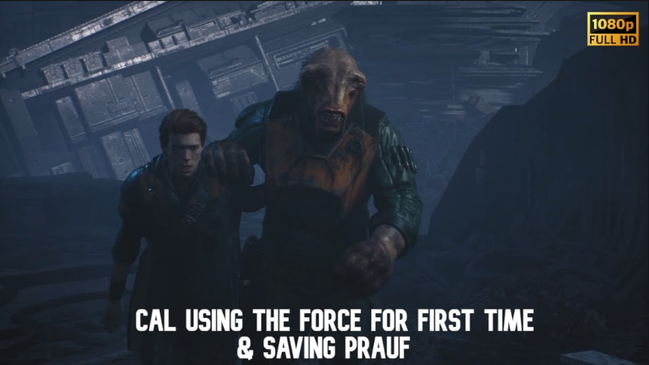 [Star Wars Jedi Fallen Order] Cal Using The Force For First Time