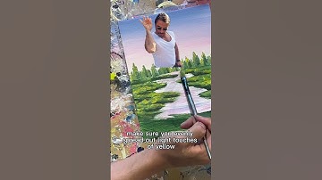 Painting a hydrangea field. Easy to follow steps for beginners.
