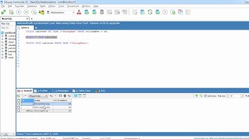 Delete rows from table using mysql