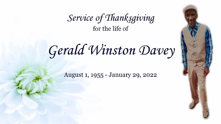 Service of Thanksgiving for the life of Gerald Win...