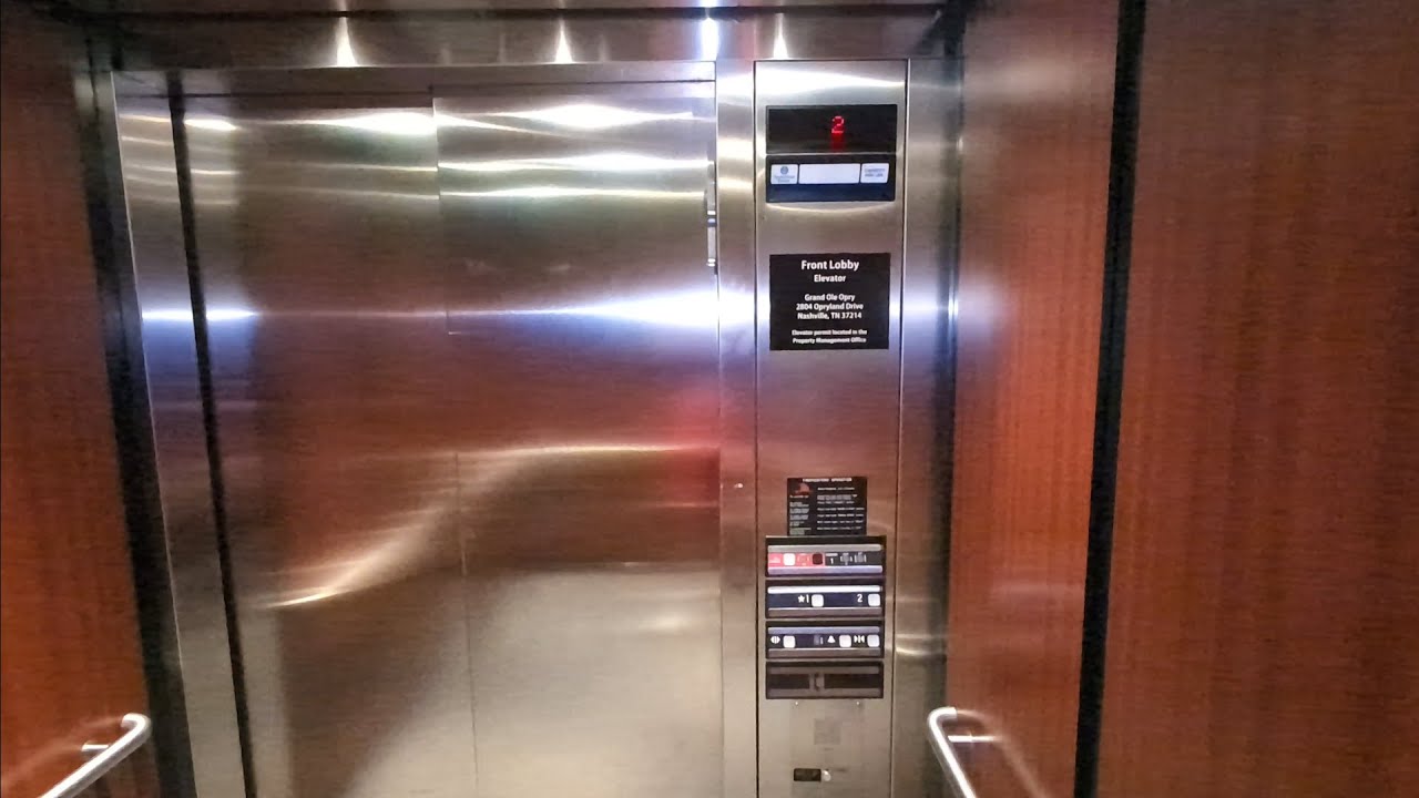 (BUSTED) ThyssenKrupp Impulse Hydraulic Elevator - The Grand Ole Opry - Nashville, TN