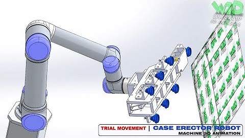 Trial Movement - Case Erector Robot - Machine 3D Animation