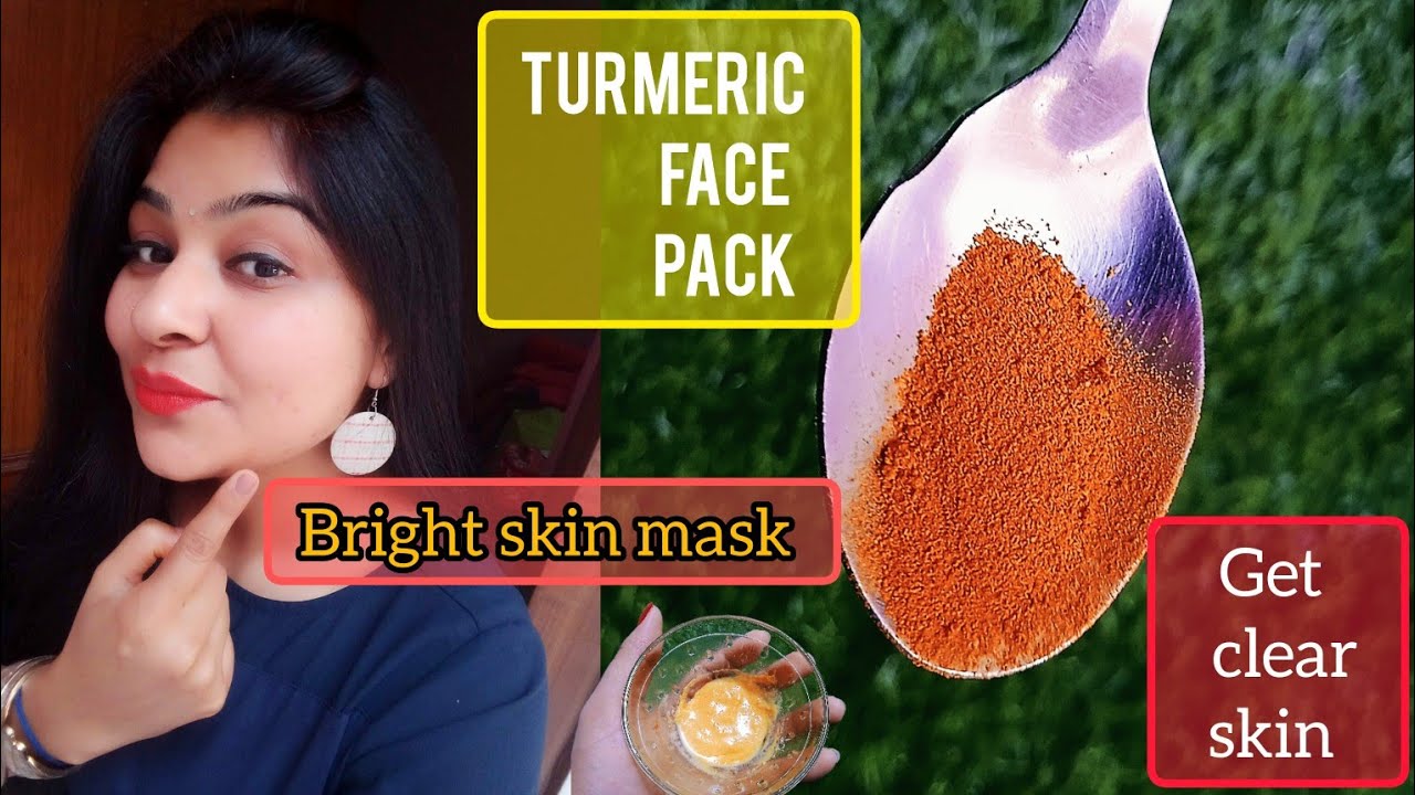 Turmeric Face Pack clear bright dark spot, pimples ance, soft & fair skin turmeric 