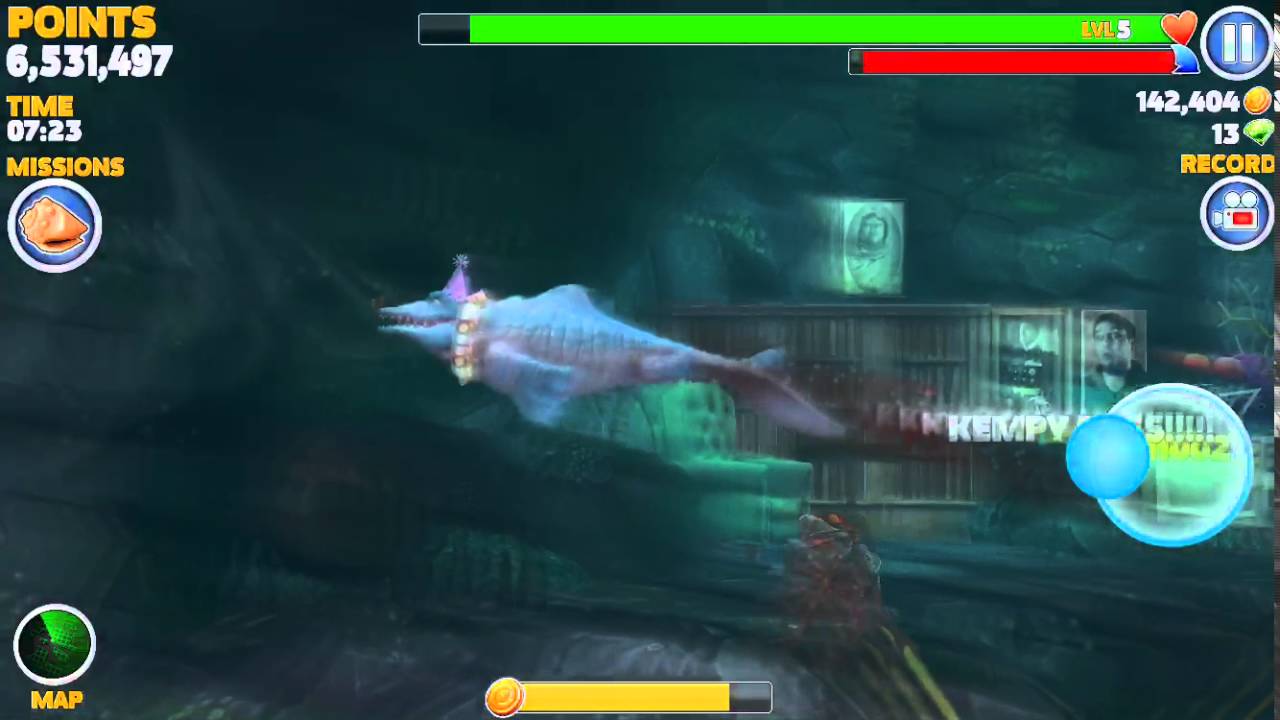 #bigbrother twitter MR. SNAPPY vs KEMPY BASS - Hungry Shark Evolution