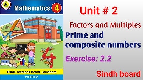 Math class 4 || Unit 2 factors and multiples || Exercise 2.2 || Sindh board ||