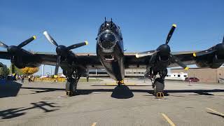 Lancaster Bomber Engine Starts and Run Ups