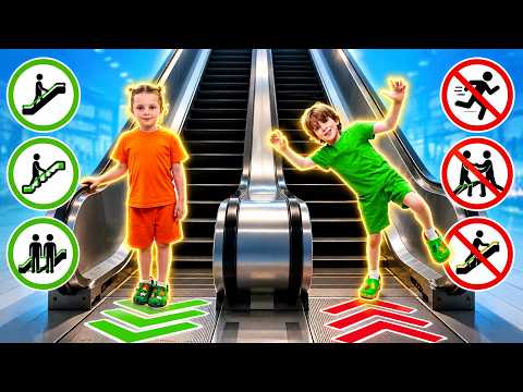 Kids Learn Mall Safety Rules with Dad 🛍️💛