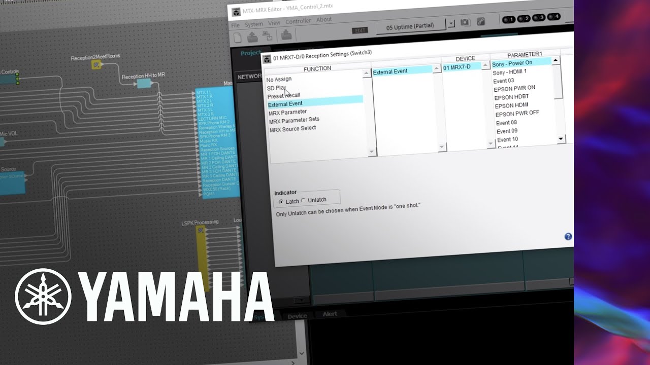 Controlling Commercial AV Systems with Yamaha MTX/MRX7-D - YouTube