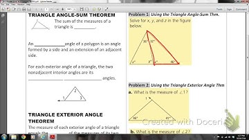 MATHIS GEOM Lesson 3-5 Parallel Lines and Triangles
