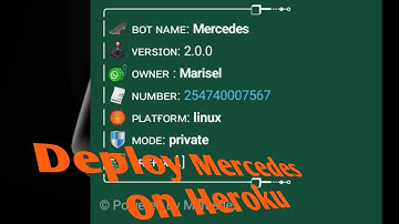 HOW TO DEPLOY A WHATSAPP BOT ON HEROKU FOR FREE||ACTIVE 24/7 ||STEP BY STEP TO DEPLOY MERCEDES