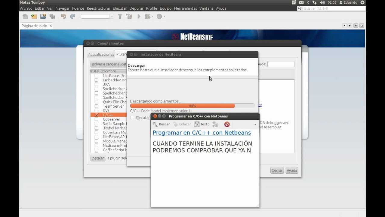 Programar en c c con netbeans para ubuntu youtube
