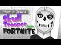 How to Draw Skull Trooper 👾 Fortnite 👾  Easy 🕹 Step by Step 🕹 Frazier Tales 👾