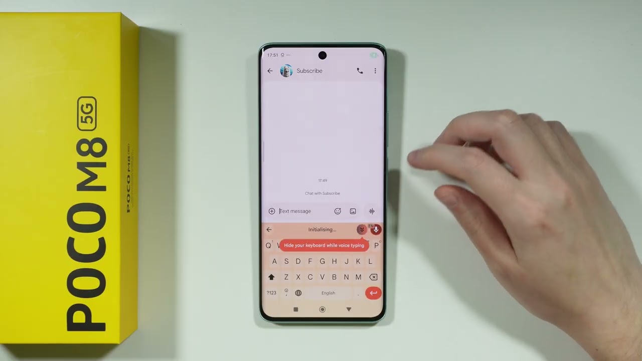 POCO M8 5G: How to Turn ON Voice to Text (Send Messages with Voice)