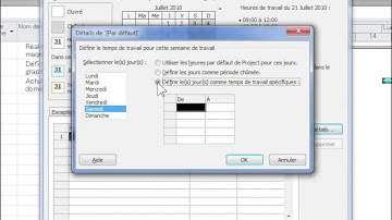 33 Modifier le temps de travail