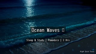 Okinawa Beach Waves 🌊 2-Hour Study & Sleep | Ocean ASMR | Pomodoro 25/5 | Spring
