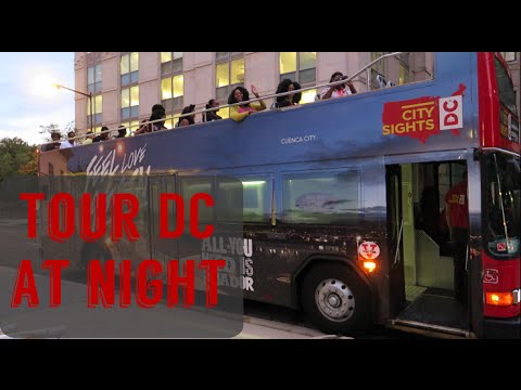 double decker bus tour dc night