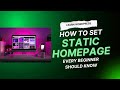 How to Set a Static Homepage in WordPress | Every Beginner Should Know (2025 Tutorial).