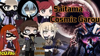 Mha Villains React To One Punch Man || Part- 4 | Saitama Vs Cosmic Garou