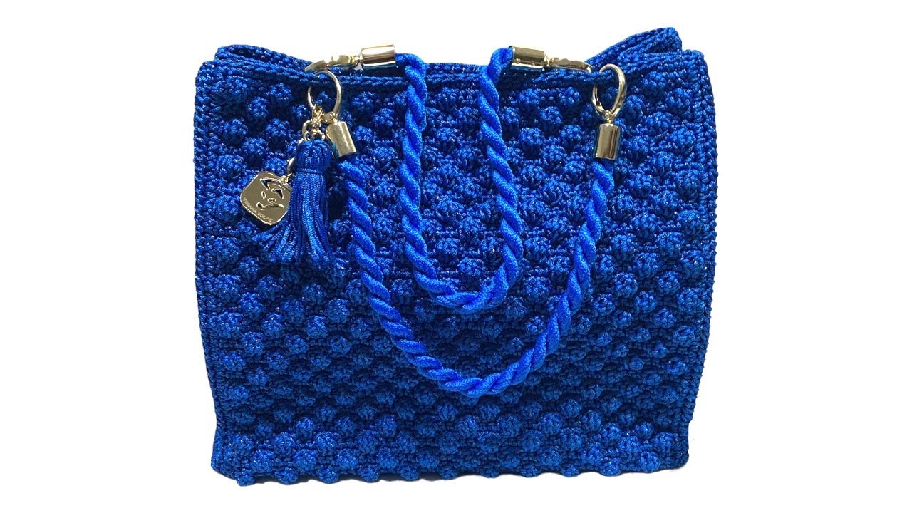 TUTORIAL MAXI BAG A PUNTO NOCCIOLINA👛FACILE👛EASY PROJECT 👛TIZIANA VOLPE CROCHET 👛