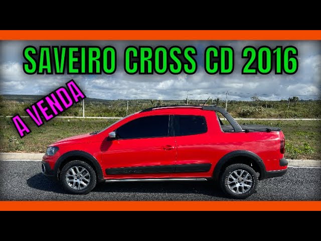 SAVEIRO CROSS 1.6 2016 5 lugares CABINE DUPLA 😍 