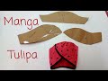 Como fazer Manga Transpassada para blusas e vestidos Manga Tulipa  Molde e Costura
