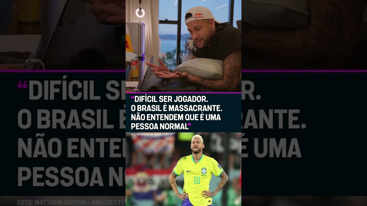 NEYMAR DEU UMA DESABAFADA MONSTRA SOBRE SER JOGADOR DE FUTEBOL NO BRASIL #shorts