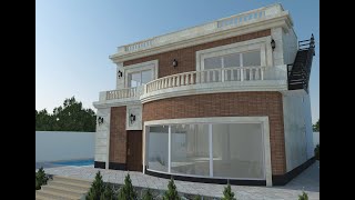 288sqm House Design | Zaferaniyeh | زعفرانیه |  طراحی ویلا کلاسیک | ویلا دوبلکس کلاسیک