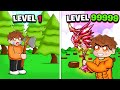 Unlocking LEVEL 9999999 Axe in Lumberjack Simulator in ROBLOX