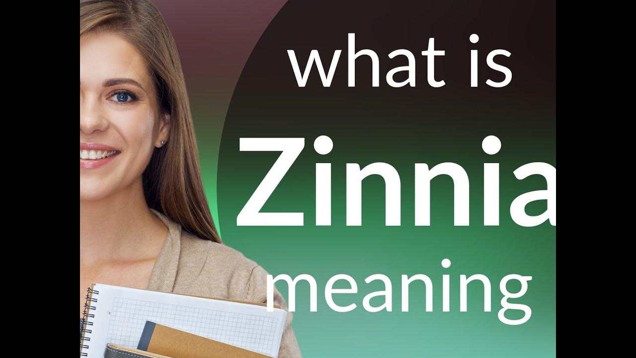 Zinnia • what is ZINNIA meaning YouTube