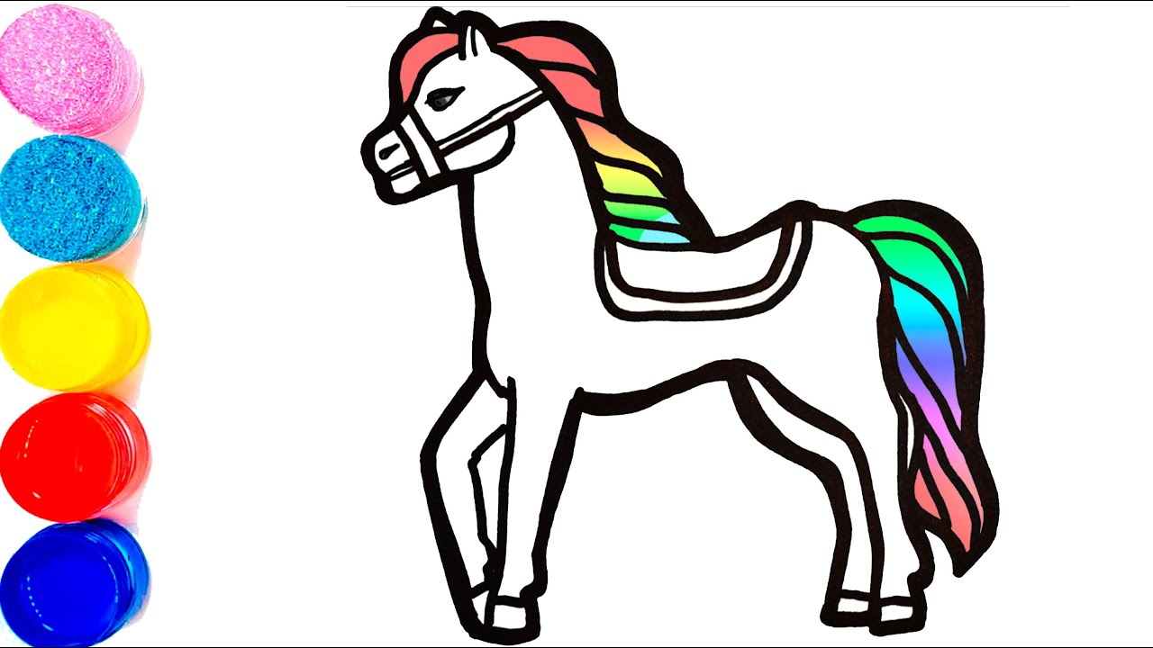 Joja Rasm Bolalar uchun ot chizish/Drawing Horse for children/Рисунок Лошадь для ...