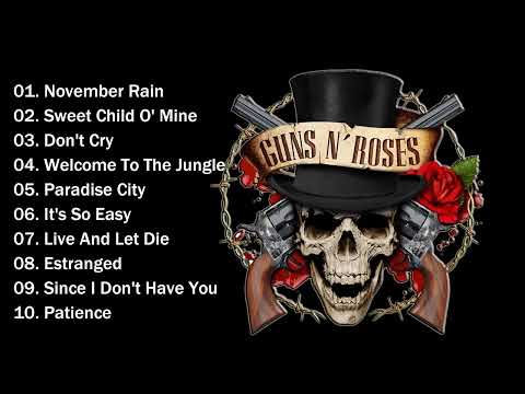 Guns N 'Roses Greatest Hits - Best Music - Top 100 Songs Playlist 2023