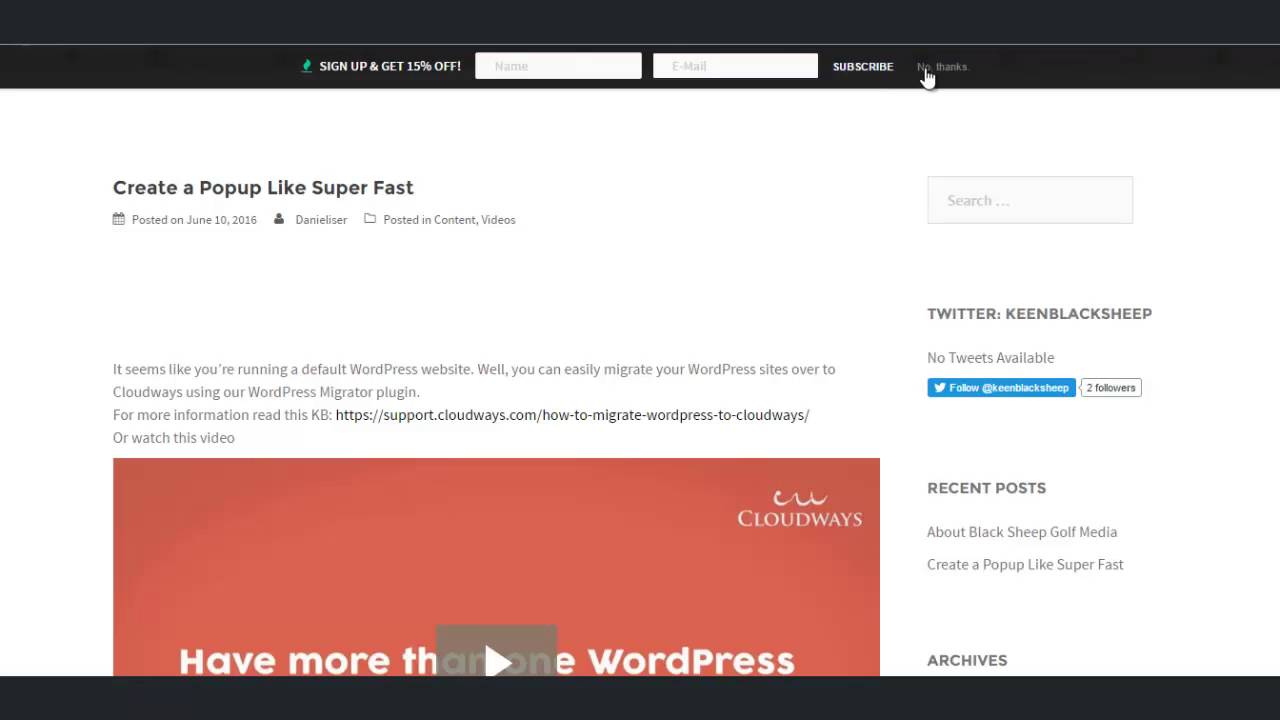 Banner Style Popups With Popup Maker Youtube