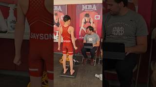 Iron Man weigh ins #wrestling @skyebunny777