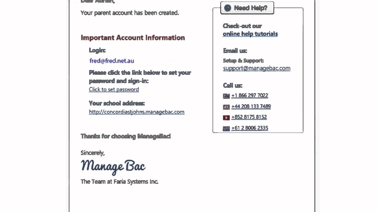 Manage Back Sign In ManageBac how to login for Parents - YouTube