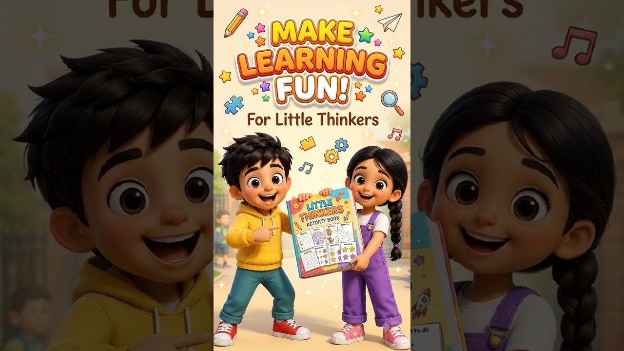 Fun Literacy Make Learning FUN for Kids! 🧠🎨 | Kids Activity Book #Shorts - YouTube