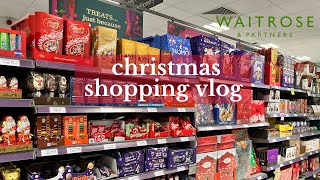 CHRISTMAS SHOP WITH ME AT WAITROSE | Shopping at The Most Expensive British Supermarket Vlogmas 2022