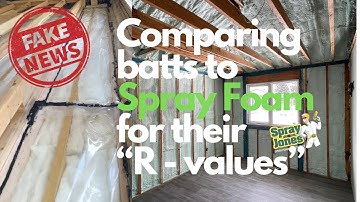 Fake News Series | 1 | Comparing the R-Value of Batts to Spray Foam Insulation.